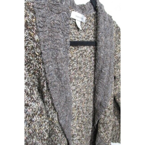 Dressbarn Open Front Shawl Collar Sweater, Size LP - Picture 1 of 9